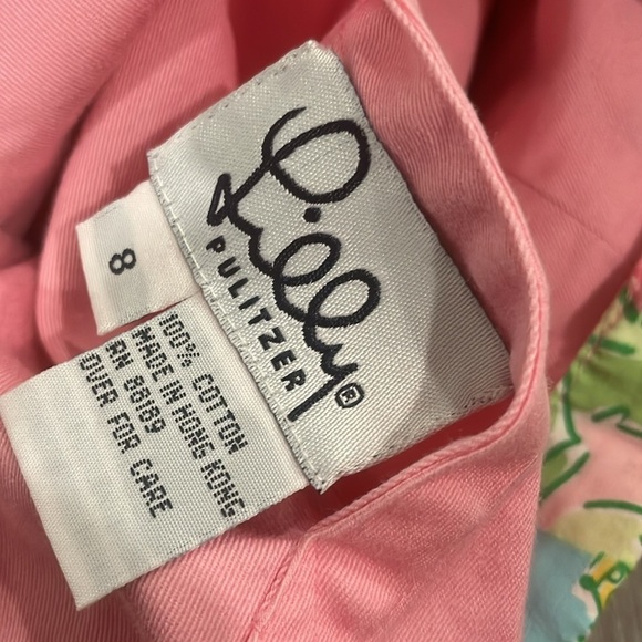 Lilly Pulitzer Girls Kids Floral Reversible Full Zip Hooded Jacket Pink Multi 8 - Picture 5 of 9